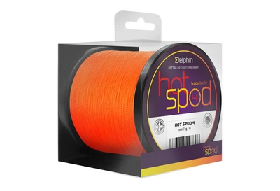 Плетеный шнур, Шнур для спода Delphin HotSPOD 4 / orange 0,14мм 9,6кг 300м