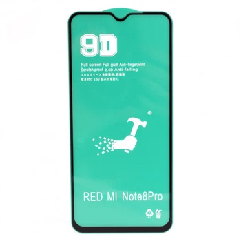 Защитная пленка Ceramics 9D Full Glue для Xiaomi Redmi Note 8 Pro, Black