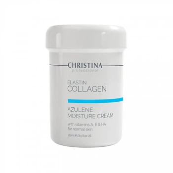 Азуленовий крем для нормальної шкіри з еластичним колагеном Christina Elastin Collagen Azulene Moisture 250 мл