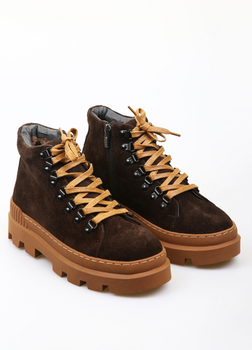 Ботинки BRONI 37 Темно-коричневый (BRN-4715-Dark-brown)
