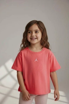 Футболка Jordan 3/4 года 98-104 см Коралловая