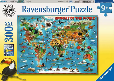 Puzzle Ravensburger Zwierzęta świata 300 elementów 13257 (4005556132577)
