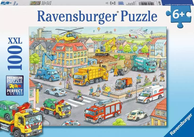 Пазл Ravensburger Потяг у місті 100 елементів 10558 (4005556105588)