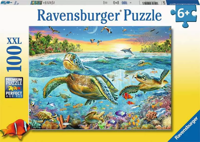 Puzzle Ravensburger Żółwie morskie 100 elementów 12942 (4005556129423)