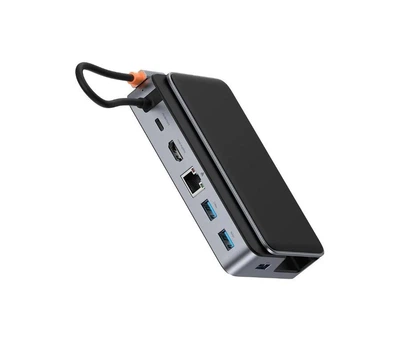 Док-станция Baseus GamerX 6 в 1 для Lenovo Legion GO, Legion Go 2, Legion Go S, Steam Deck, Asus Rog Ally, HDMI 4K@60hz / RJ45 / USB3.0 / 100w / LAN