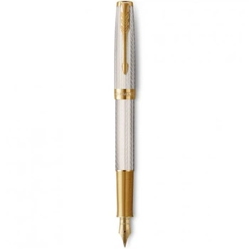 Ручка перьевая Parker SONNET Silver Mistral GT FP F 88 611