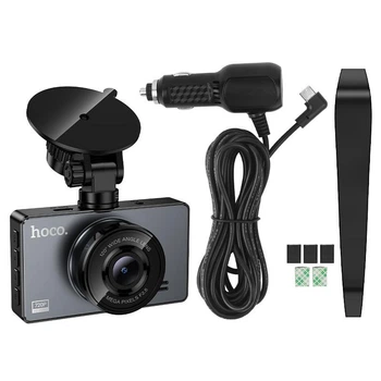 Видеорегистратор Hoco DV14 driving recorder 720P дисплей 3-дюймы серый