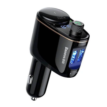 FM-трансмітер OS-Baseus S-06 Car Bluetooth MP3 Player Чорний