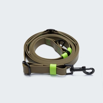Биотановый поводок свободные руки для собак Cloud7 Hands-Free-Leash Ipanema Оливковый 1,6 - 2,6 м One Size