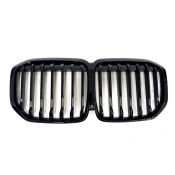 Ноздри для BMW X7 G07 2019-2022, черный глянец, 1 полоса