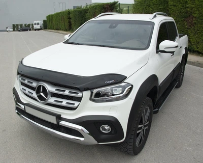 Дефлектор капота для Mercedes X-сlass 2017-2023, Мухобойка капота Mercedes X-сlass