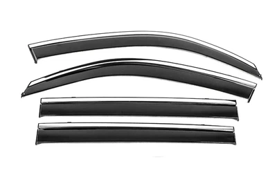 Ветровики для Toyota Land Cruiser 200 2007-2021 (4 шт), Дефлекторы окон Toyota Land Cruiser 200