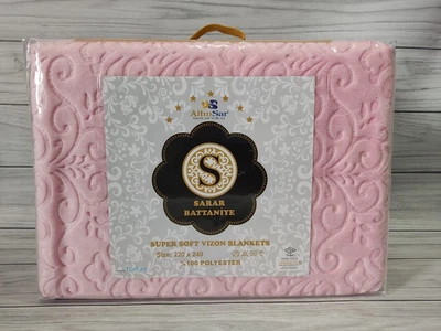 Плед акриловый Sarar Pembe 220х240см