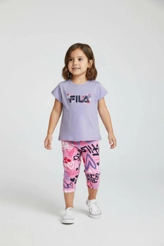 Комплект ( футболка + бриджи ) Fila 2 года 86-92 см Фиолетово-розовый