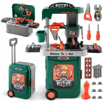 Игровой набор мастерская Ricokids 3 в 1, детская мастерская с инструментами