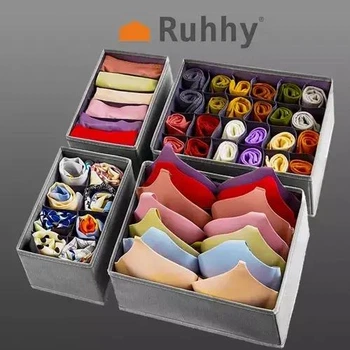 Органайзеры Ruhhy для нижнего белья, носков и аксессуаров, комплект 4 шт, Польша