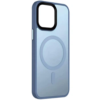 Противоударный чехол Ummi Colorful with MagSafe для Apple iPhone 12 Pro (6.1") Голубой Sierra Blue