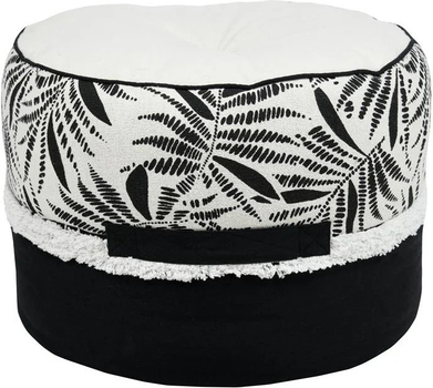 Bawełniana pufa Stof Ziana Biała (3665269346831)