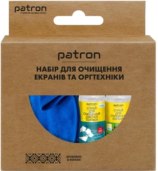 Універсальний набір Patron 4в1 для очищення екранів і оргтехніки (F3-019) (CS-PN-F3-019)