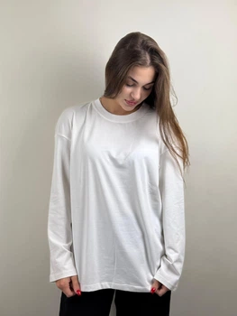 Жіночий лонгслів оверсайз жіночий BEAYDO L-XL молочний