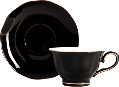 Filiżanka ze spodkiem Homla Barik czarna 0,15 l (5906496750472)