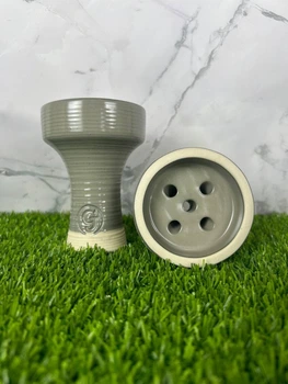 Чаша для кальяна GrynBowls Killer Glaze Gray (фаянс, серый матовый, Classic/Killa) 5124195