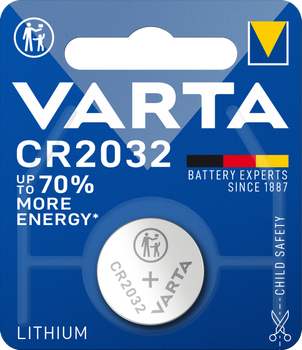 Батарейка VARTA CR 2032 BLI 1 LITHIUM * (882)
