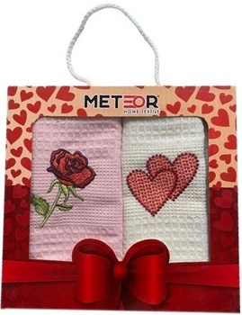 Набор вафельных полотенец кухонных Meteor Love 40х60 см 2 шт (TC303375374)