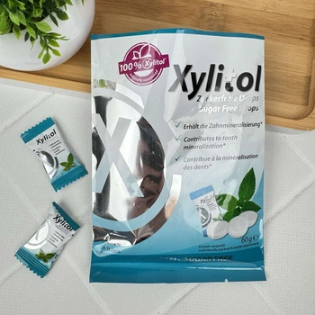 Леденцы с ксилитом miradent Xylitol Drops мятный вкус 26 шт от