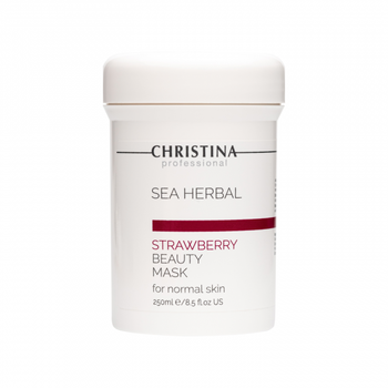 Полунична маска краси для нормальної шкіри Christina Sea Herbal Beauty Mask Strawberry 250 мл