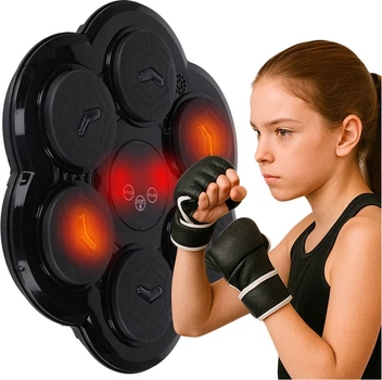 Мішень боксерська електронна KIK LED, USB, музика, рукавиці KX3007 (5903039768123)