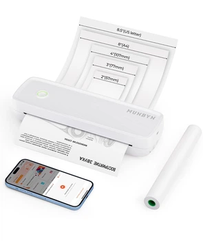 Принтер MUNBYN ITP04 A4, портативный, Bluetooth, Android/iOS