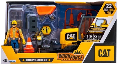 Ігровий міні-набір Funrise CAT Будівельний майданчик - Бульдозер з фігуркою та аксесуарами 83455 (021664834558)