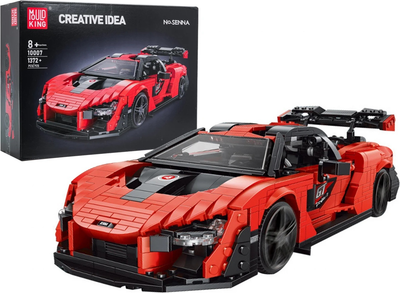 Набір кубиків Спортивні автомобілі, помаранчеві, 1372 елементи ZKL.10007S (5903864973075)