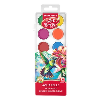 Краски акварельные медовые 12 цветов Art Berry EK 41724