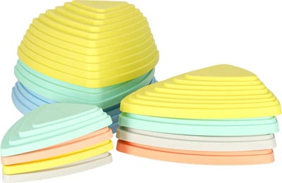 Ścieżka sensoryczna KIK do treningu równowagi, 11 pastelowych kamieni KX3170 (5903039765719)