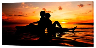 Картина на холсте на стену для интерьера/спальни/офиса DK Love 50х100 см (l214)