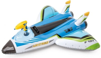 Samolot dmuchany Intex z dzialkiem Niebieski (57536) (5903890601805)