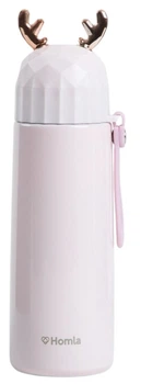 Термос Homla Gatto з мотивом оленя рожевий 0.38 л (5906496721540)
