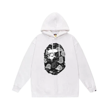 Чоловіче худі з капюшоном бавовняне Bape a bathing ape 772995 S білий