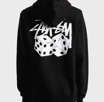 Чоловіче худі з капюшоном бавовняне Stussy 770364 XS чорний
