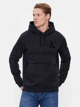 Чоловіче худі з капюшоном бавовняне Calvin Klein Jeans 770958 L чорний