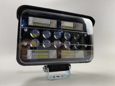 Фара LED прямокутна 9-80V дальній+ближній 48 LED chip type 3570 10 лінз
