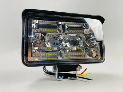 Фара LED прямоугольная 9-80V дальний+ближний (2 линзы) 150мм х 90мм х 54мм 32 LED chip type 3030+3570