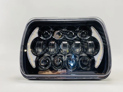 Фара LED прямоугольная 95W (элемент оптический) ближний + дальний + повороты алюминиевый корпус