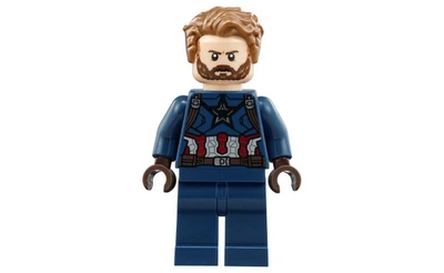 Конструктор LEGO Captain America - Dark Brown Belt, Harness, Dark Brown Hands, Hair 1 деталей (sh0495)