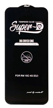 Защитное стекло Super MTB для Poco C81 / С81 Pro с олеофобным покрытием черное