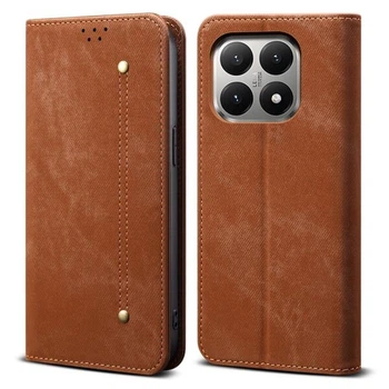 Чохол-книжка з кишеньками UniCase Jeans Wallet для Xiaomi 15T - Coffee