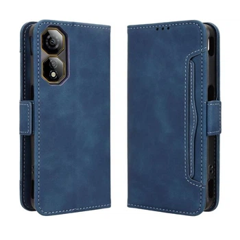Чехол-книжка с кармашками Deexe Wallet Stand для ZTE Nubia Neo 2 - Blue