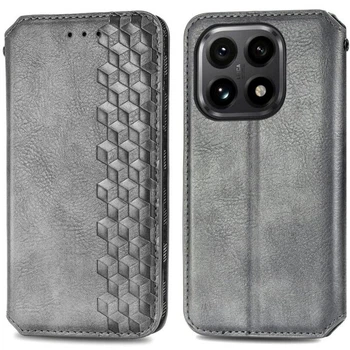 Чохол Deexe Rhombus Wallet для Xiaomi 15T - Grey
